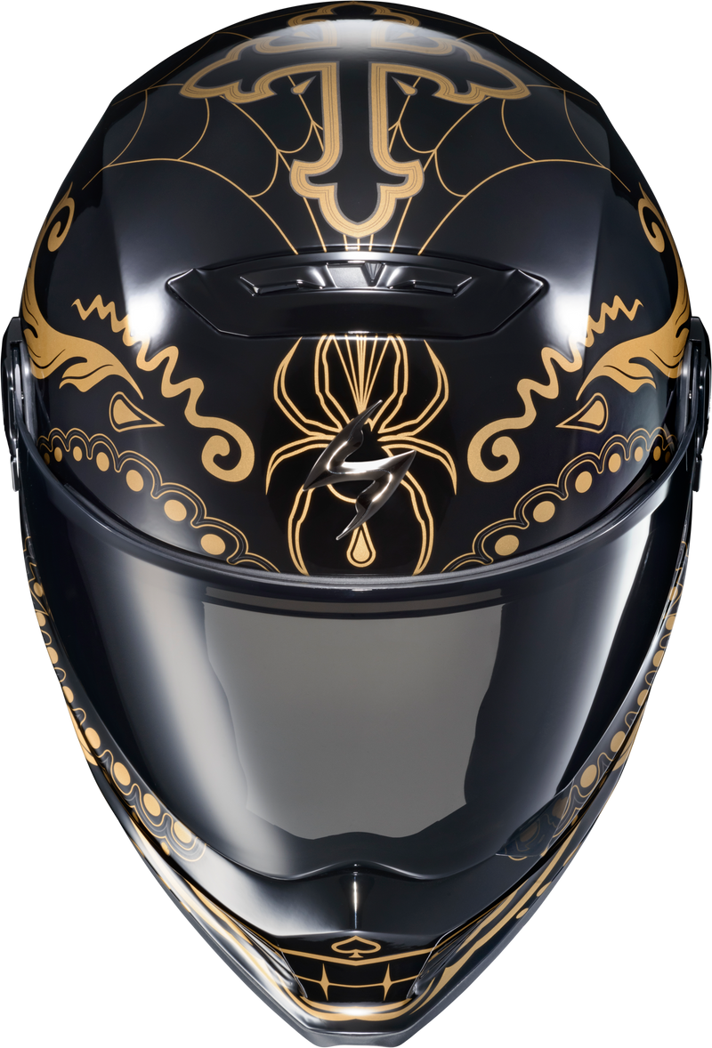 Load image into Gallery viewer, COVERT FX FULL FACE HELMET EL MALO GOLD/GLOSS BLACK 2X CFX-1217 image 3

