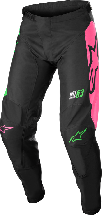 YOUTH RACER COMPASS PANTS BLK/GRN NEON/PINK FLUO SZ 22 3742122-1669-22 image 1