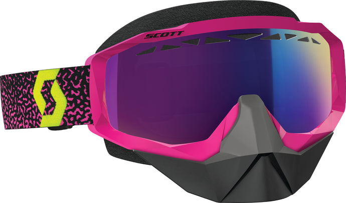 GOGGLE HUSTLE SNOW PPL/YLW AMP TEAL CHROME LENS 262582-4984315 image 1
