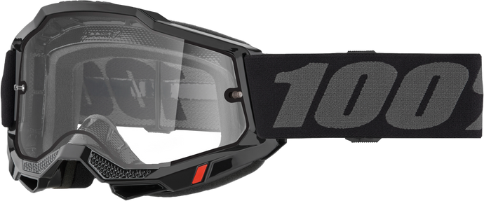 ACCURI 2 ENDURO MOTO GOGGLE BLACK CLEAR LENS 50015-00006 image 1