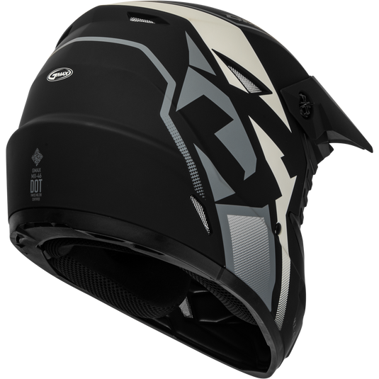 MX-46 COMPOUND HELMET MATTE BLACK/GREY/WHITE YS D3464420 image 2