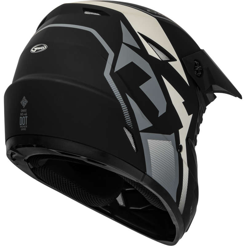 Load image into Gallery viewer, MX-46 COMPOUND HELMET MATTE BLACK/GREY/WHITE YM D3464421 image 2
