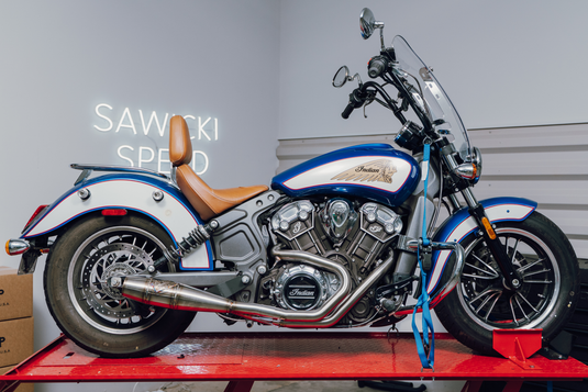 INDIAN SCOUT MID LENGTH CANNON BRUSHED SS 930-01367 image 3