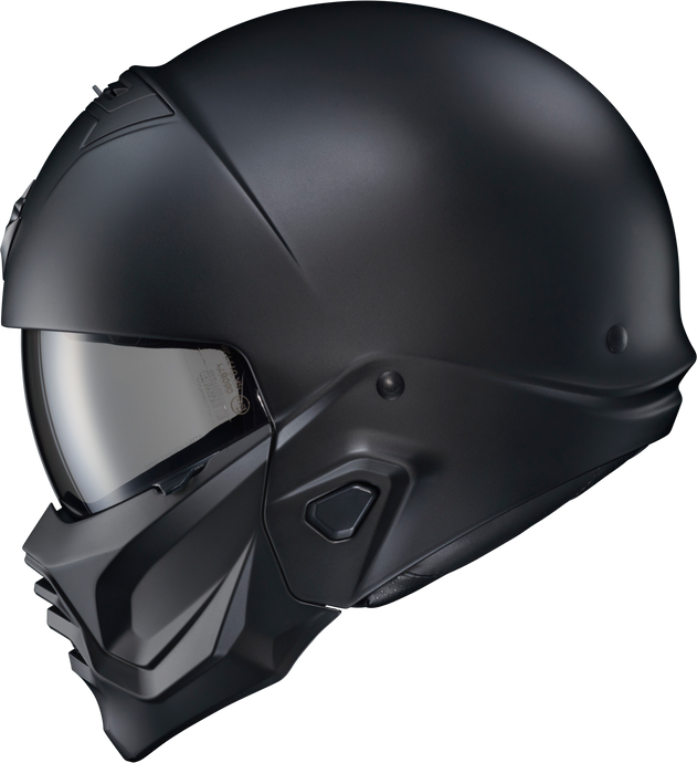 COVERT 2 OPEN-FACE HELMET MATTE BLACK LG CV2-0105 image 1
