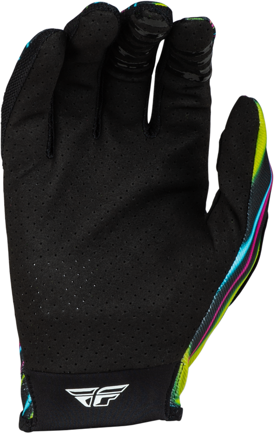 YOUTH LITE WARPED GLOVES BLACK/PINK/ELECTRIC BLUE YS 377-743YS image 2