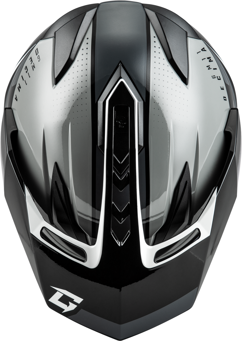 Load image into Gallery viewer, GM-11 DECIMA HELMET BLACK/GREY/WHITE XL A1116457 image 3
