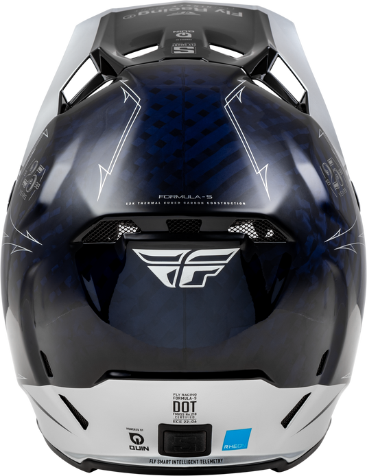 FORMULA S CARBON LEGACY HELMET BLUE CARBON/SILVER LG 73-4448L image 2