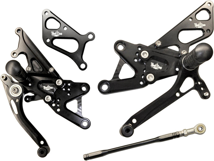 BILLET REAR SET BLACK VRD1319 image 1