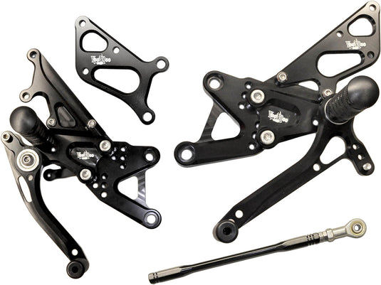 BILLET REAR SET BLACK VRD1319 image 1