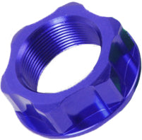 STEERING STEM NUT & BOLT BLUE M22X30-P1.0 H12 ZE58-2032 image 1