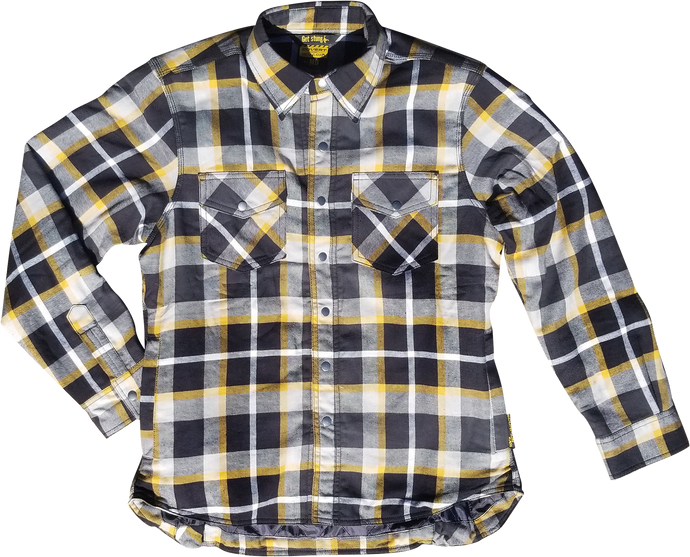 WOMEN'S COVERT FLANNEL WHITE/YELLOW XS 52231-2 image 1
