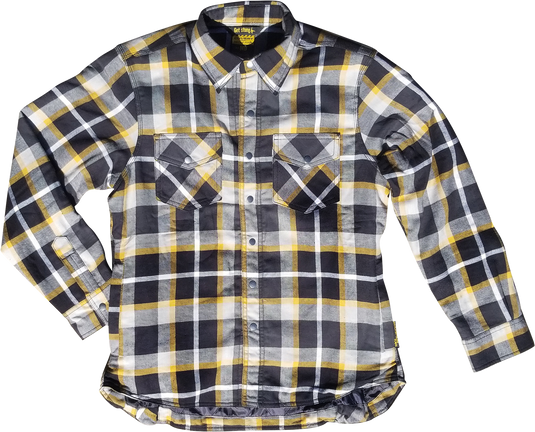 WOMEN'S COVERT FLANNEL WHITE/YELLOW LG 52231-5 image 1