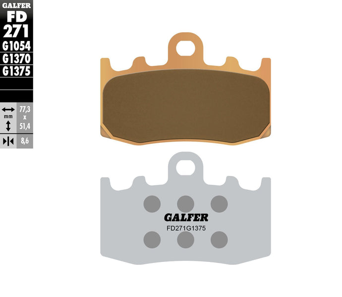 BRAKE PADS SINTERED CERAMIC FD271G1375 FD271G1375 image 1