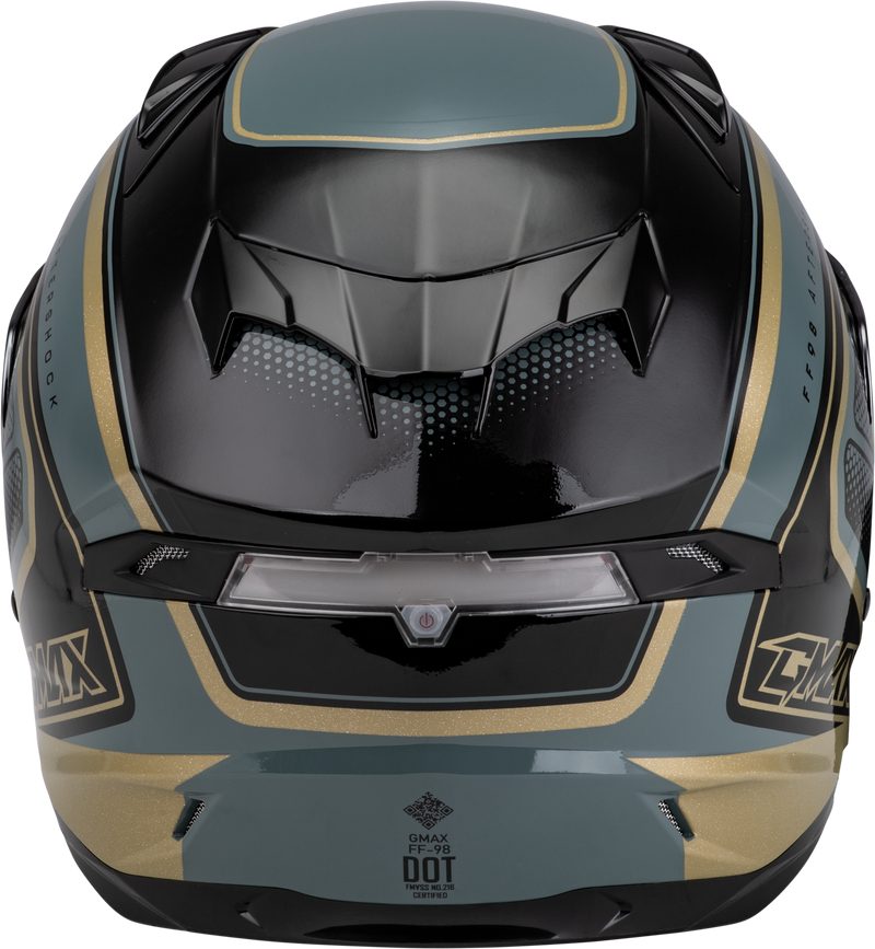 Load image into Gallery viewer, FF-98 AFTERSHOCK HELMET GREY/METALLIC GOLD 2X F19841028-ECE image 4
