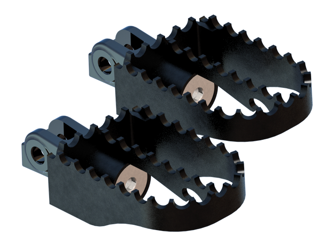 MX STYLE STYLE FOOT PEGS RIDER BLACK B13-1200B image 1