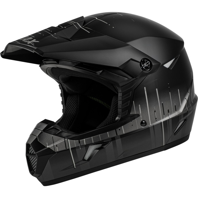 MX-46 FREQUENCY OFF-ROAD HELMET MATTE BLACK/GREY LG D3463076 image 1