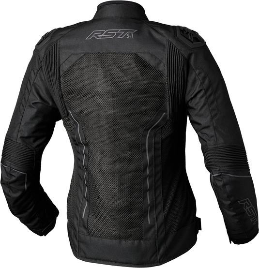 LADIES S1 MESH CE JACKET BLACK/BLACK TEXTILE MD 103118BLK-12 image 2