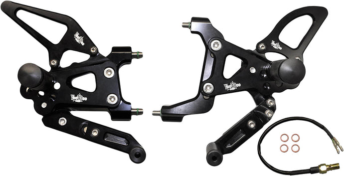 BILLET REAR SET BLACK VRD1330 image 1