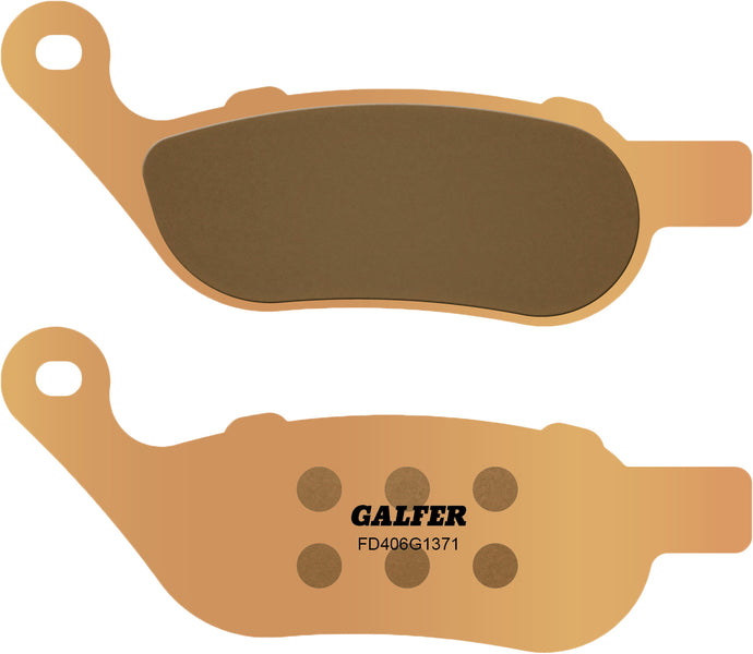 BRAKE PADS HH SINTERED REAR `08-17 SOFTAIL DYNA FD406G1371 image 1