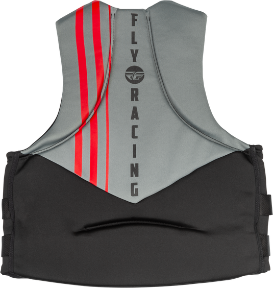 NEOPRENE FLOTATION VEST BLACK/GREY/RED LG 221-30400L image 2