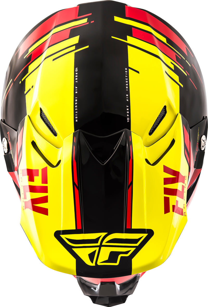 Load image into Gallery viewer, F2 CARBON PIECK REPLICA HELMET YELLOW/RED/BLACK SM 73-4098-5-S image 4
