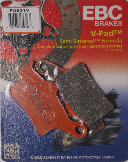 BRAKE PADS FA631V SEMI-SINTERED V SERIES FA631V image 1
