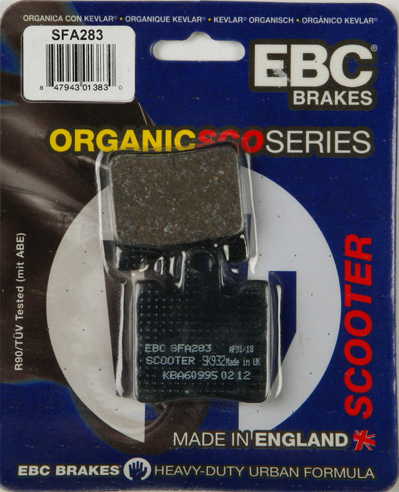 BRAKE PADS SFA283 ORGANIC SFA283 image 1