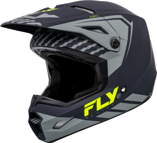 KINETIC MENACE HELMET MATTE GREY/HI-VIS XS F73-8657XS image 1