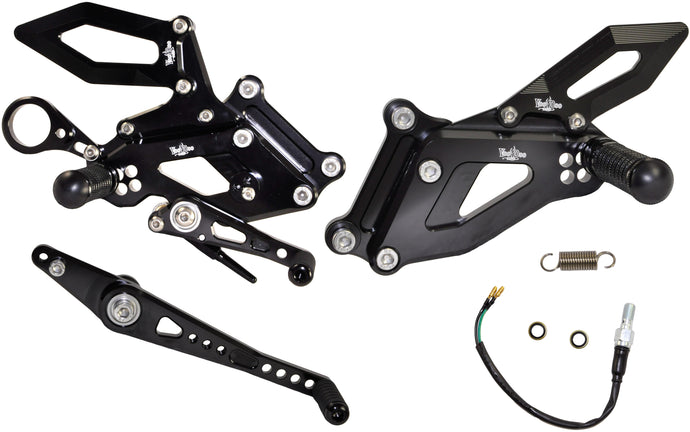 BILLET REAR SET BLACK VRD1328 image 1
