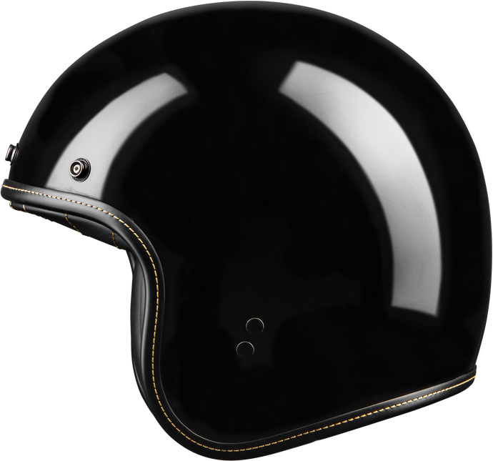 .38 RETRO HELMET GLOSS BLACK SM F77-1200S image 1