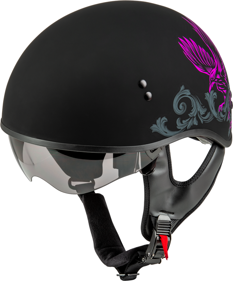 Load image into Gallery viewer, HH-65 CORVUS HELMET MATTE BLACK/PURPLE/GREY XL H16510963 image 2
