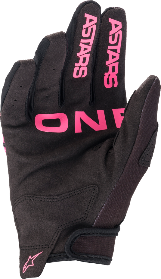 YOUTH RADAR GLOVES BLK/GREEN NEON/PINK FLUO Y3XS 3541822-1669-3XS image 2