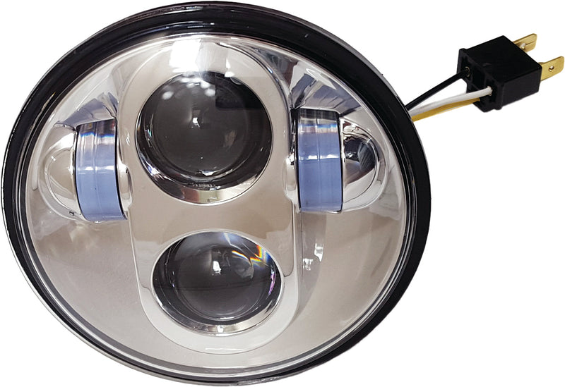 Load image into Gallery viewer, 5 3/4&quot; LED HEADLIGHT CHROME HIGH DEFINITION HD5MC image 2
