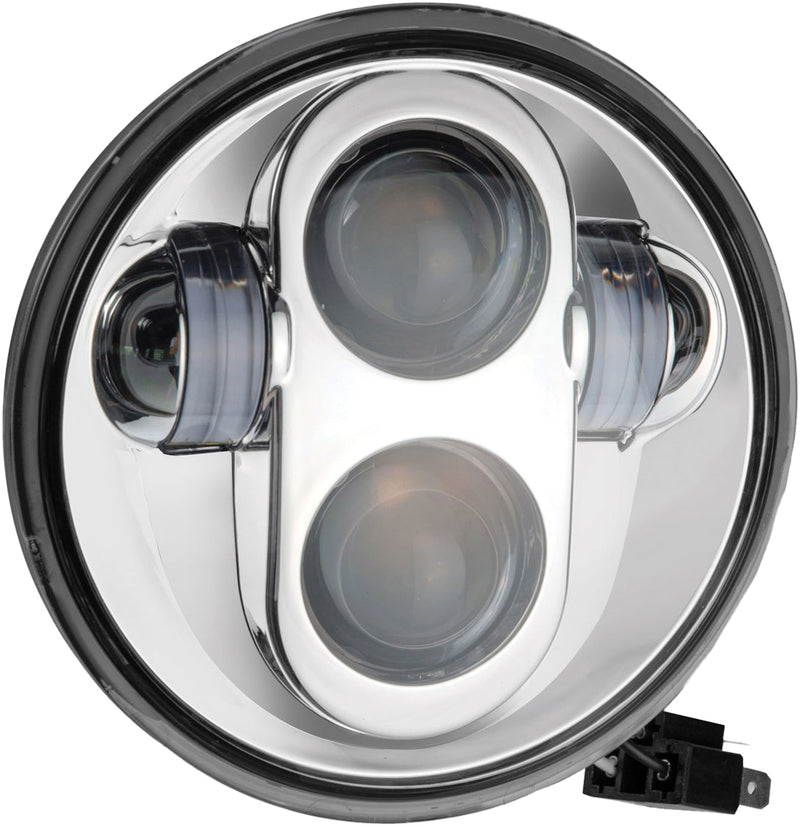 Load image into Gallery viewer, 5 3/4&quot; LED HEADLIGHT CHROME HIGH DEFINITION HD5MC image 1
