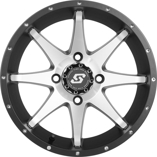 STORM WHEEL 14X7 4/137 5+2 (+10MM) BLK/MACHINED A7647037-T-52S image 2