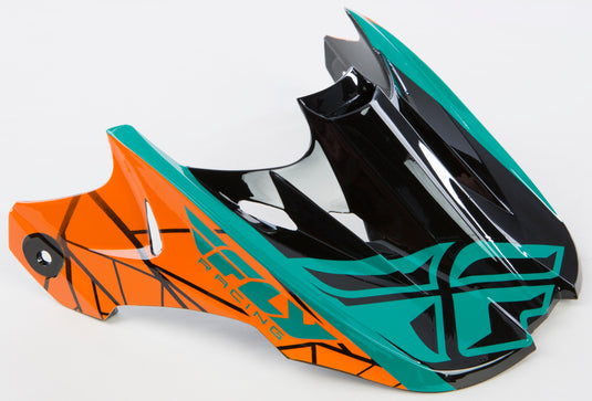 KINETIC CRUX VISOR TEAL/ORANGE/BLACK 73-47903 image 1