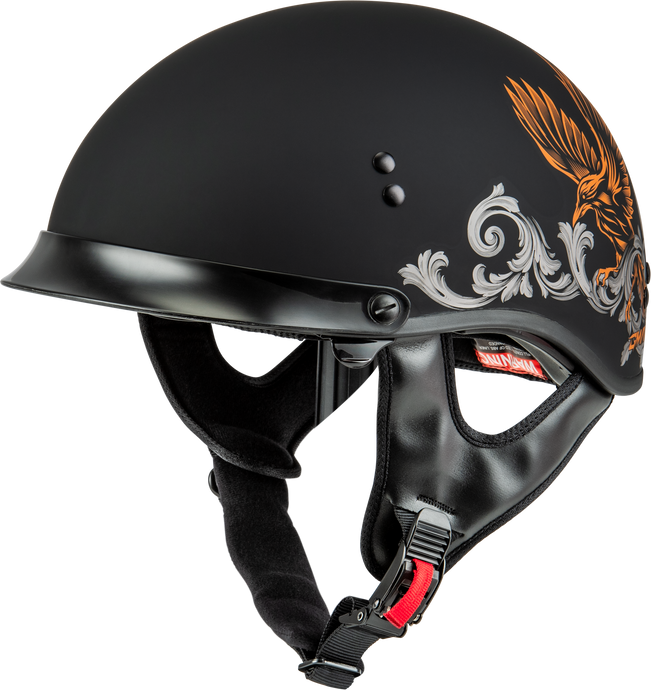 HH-65 CORVUS HELMET W/PEAK MATTE BLACK/SILVER/ORANGE 2X H96510948 image 1