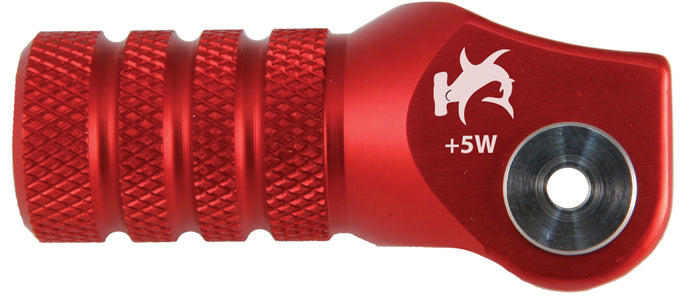 BILLET SHIFT LEVER OFFSET TIP RED +5MM 01-0000-04-10 image 1