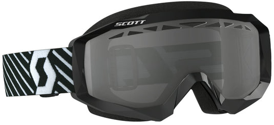 HUSTLE MX ENDURO GOGGLE BLACK/WHITE W/GREY LENS 262594-1007328 image 1