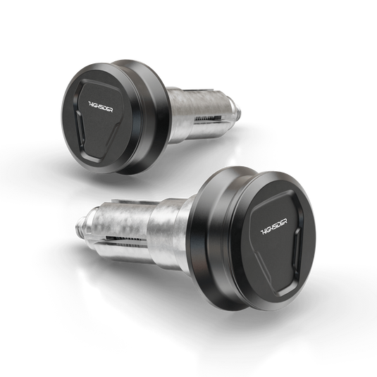 ESAGANO-XS BAR ENDS PAIR BLACK 161-363 image 1
