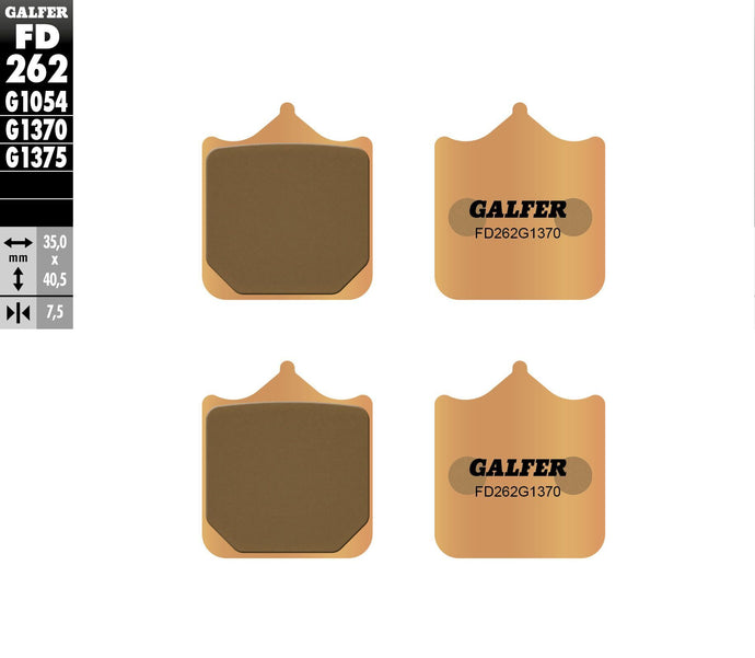BRAKE PADS SINTERED FD262G1370 FD262G1370 image 1