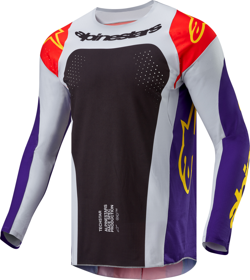 Load image into Gallery viewer, TECHSTAR OCURI JERSEY HOT ORANGE/PURPLE/BLACK SM 3767024-4031-S image 1
