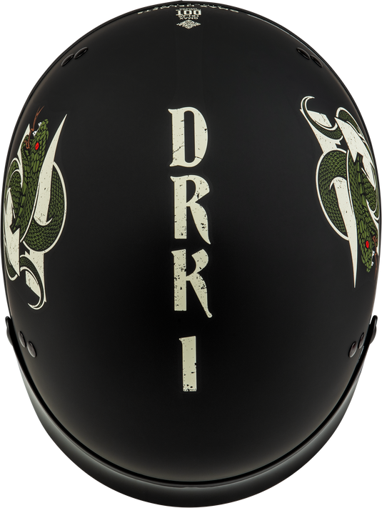 HH-65 DRK1 HELMET W/ PEAK MATTE BLACK/BONE LG H965121046 image 3