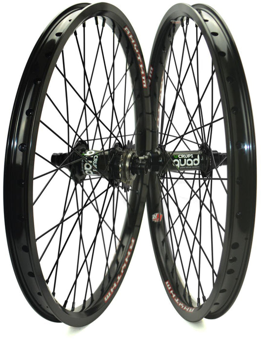 RHYTHM EX PLUS 20X1.50 WHEEL BLACK QUAD HUB W/ 16 COG 38031 image 1