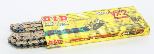 PRO-STREET 520VX2G-108L VX-RING CHAIN GOLD 520VX2G-108L image 1