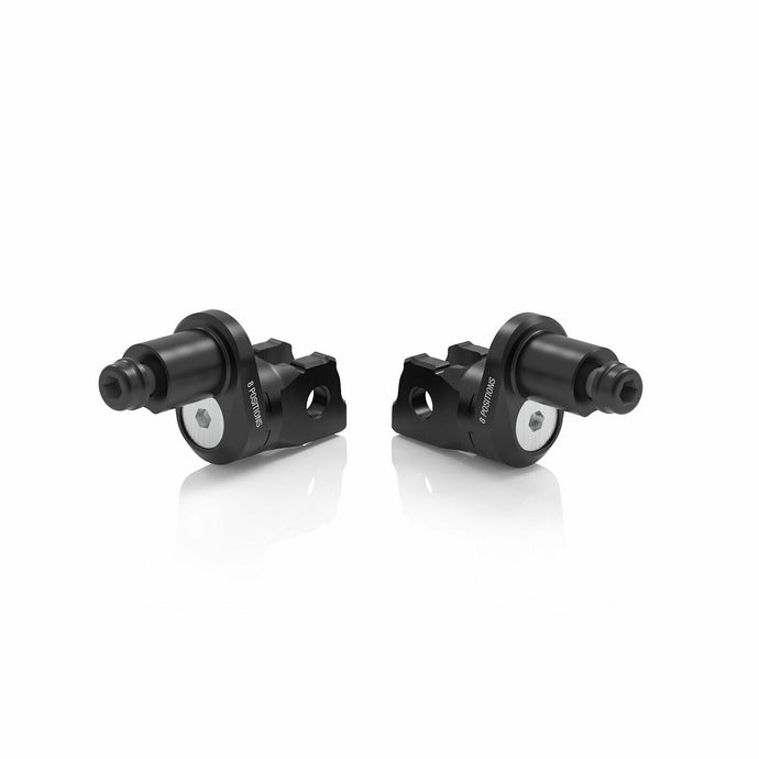 ECCESNTRIC FOOTPEG MOUNT KIT RIDER ADJUST BLACK PR PE814B image 1