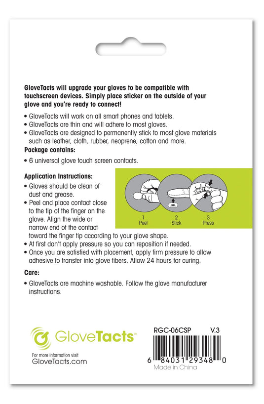 TOUCHSCREEN STICKERS FOR GLOVES 10/PK RGC-06CSPX10 image 5