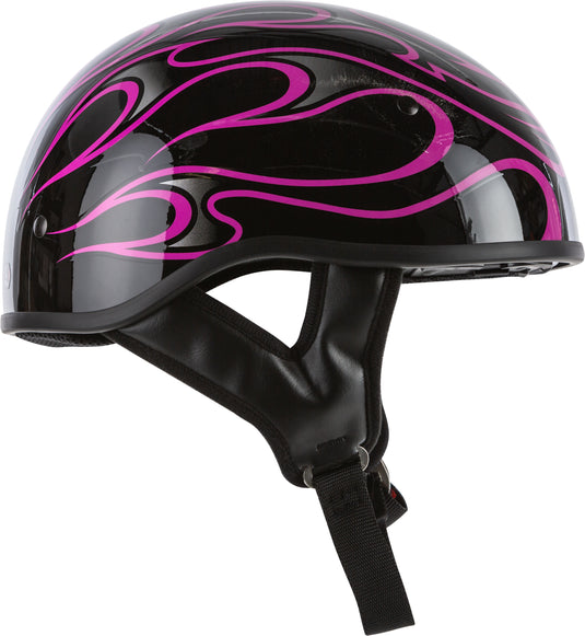 .357 FLAME HALF HELMET GLOSS PINK MD 73-8215-3 image 2