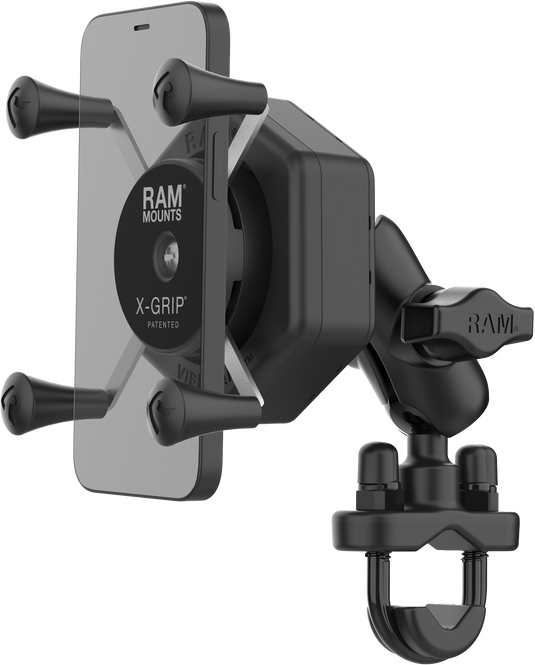 X-GRIP VIBE-SAFE PHONE MOUNT WITH U-BOLT BASE SHORT RAM-B-149Z-A-UN7-462 image 1