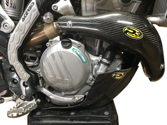HEAT SHIELD CARBON STK PIPE KTM/HUS 201101 image 1